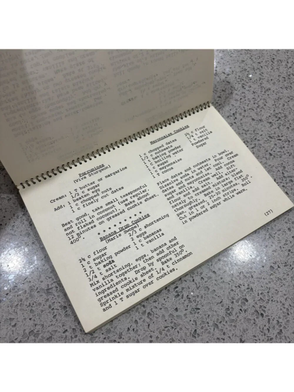 Vintage 1970s Granny Church Recipes My Favorite, Cookbook See Pics